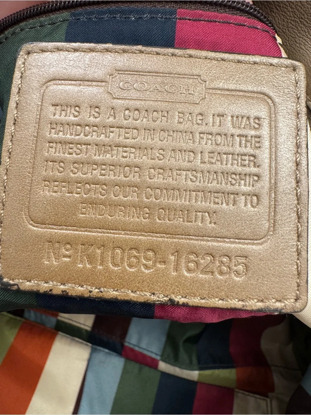 Coach Poppy Champagne Gold Leather Rocker Satchel Y2K Legacy Lined Style 16285